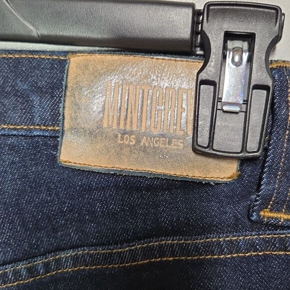 Mintcrew Dark Wash Jeans Flare Leg Mens Size 30 Button Fly EUC - Picture 5 of 6